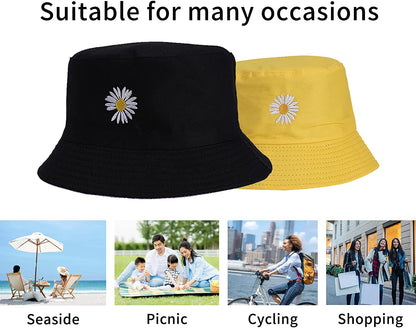 Bucket Hat for Women Printed Reversible Mens Cotton UV Protection Sun Hat Caps Packable Apparel & Accessories > Clothing Accessories > Hats Grenf   