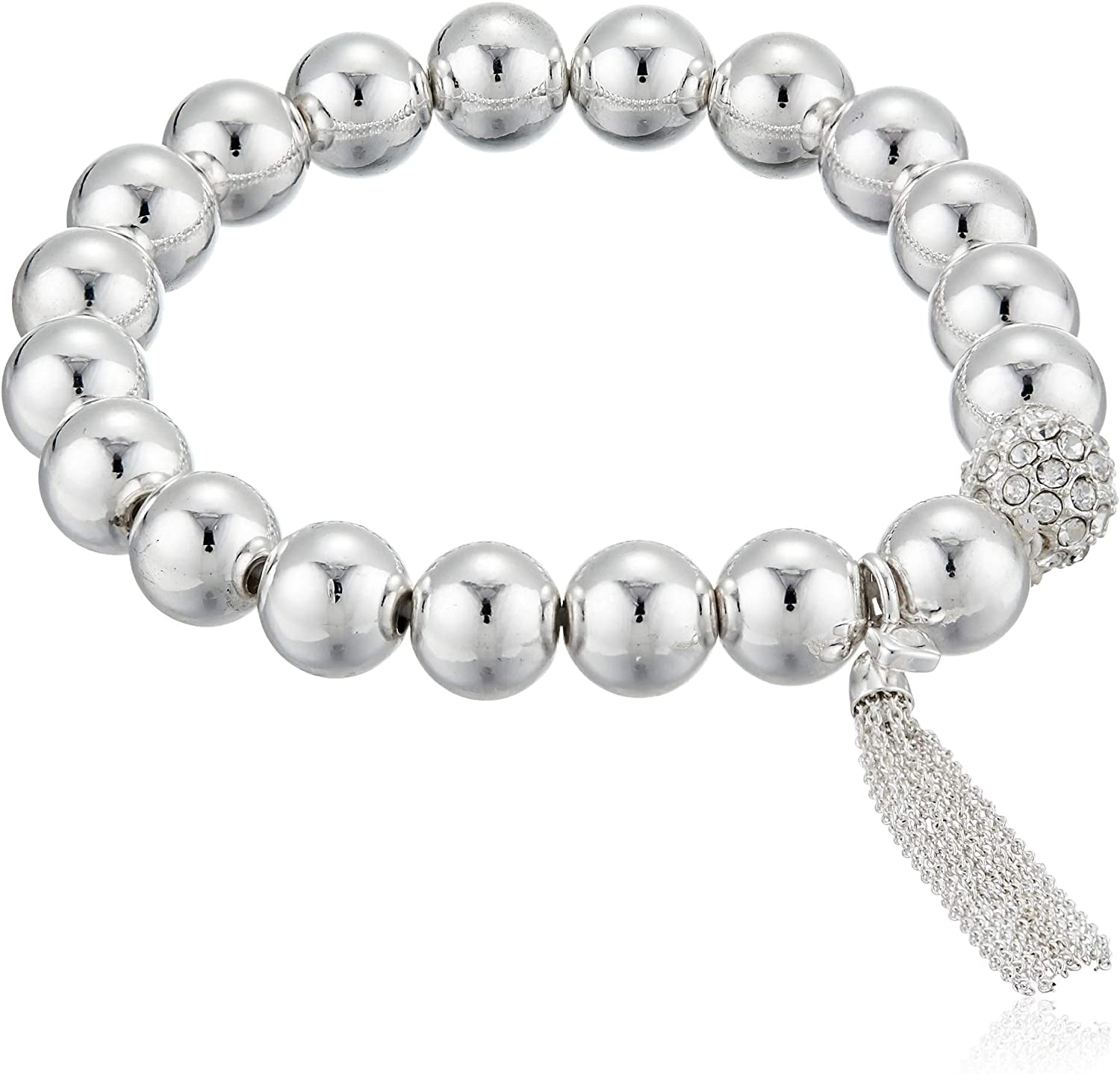 NINE WEST Women'S Stretch Tassel Bracelet, Silver Apparel & Accessories > Jewelry > Bracelets Nine West   
