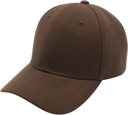 Top Level Baseball Cap Men Women - Classic Adjustable Plain Hat Apparel & Accessories > Clothing Accessories > Hats Top Level Dark Brown  