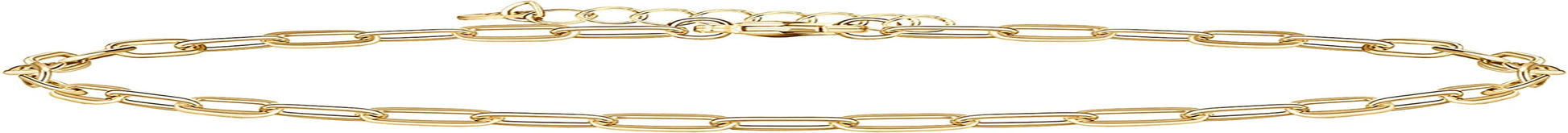PAVOI 14K Gold Plated Charm Link Flat Gold Anklets for Women Apparel & Accessories > Jewelry > Anklets PAVOI Paperclip yellow plated 