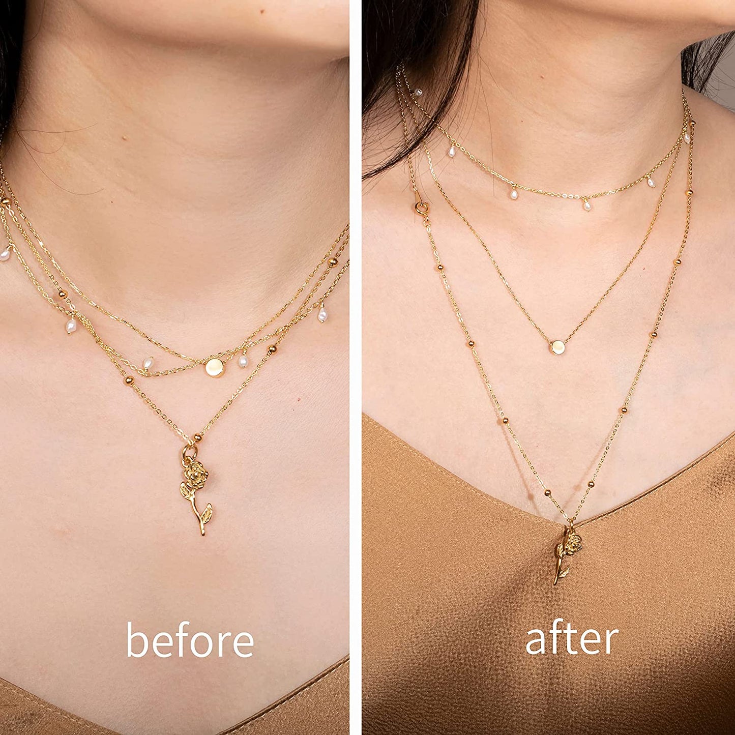 Meow Star Necklace Extender Sterling Silver Necklace Extenders Gold Chain Extenders for Necklaces Extender for Bracelet Anklet Set 2", 3", 4", and 6" Apparel & Accessories > Jewelry > Anklets Meow Star   