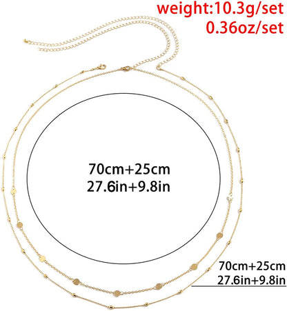 Simple Shiny Sequins Belly Chain Layered Body Chain Jewelry for Women Girls Summer Beach Bikini Accessories Apparel & Accessories > Jewelry > Body Jewelry Impurain   