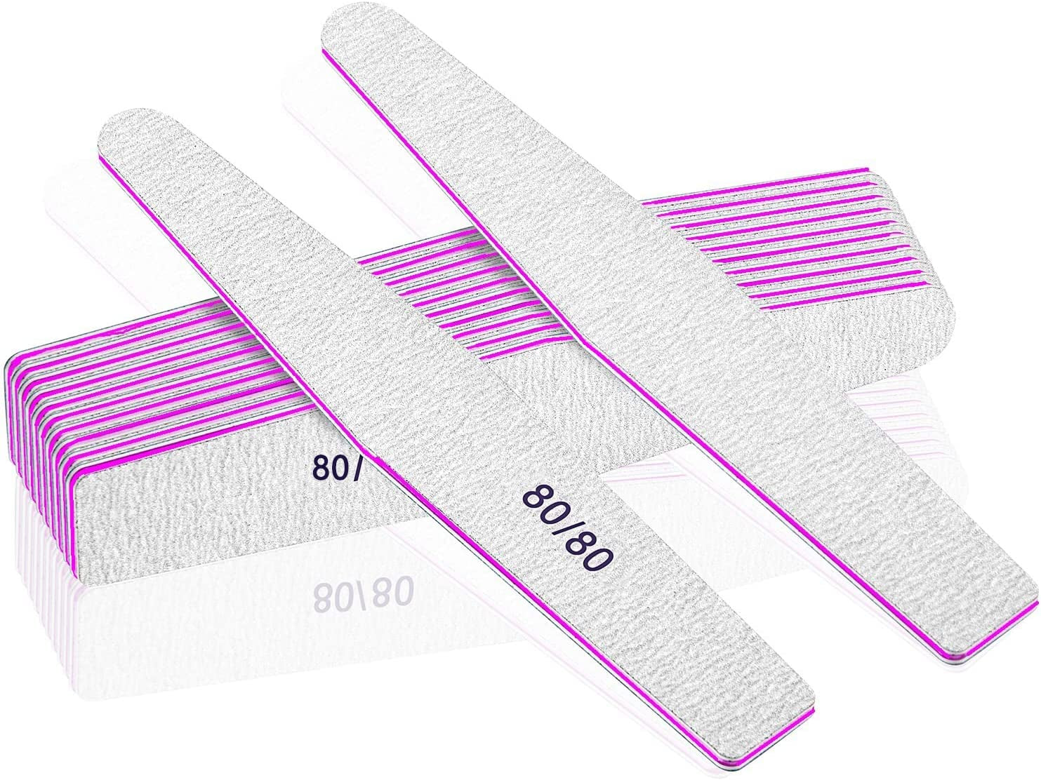 Professional Nail Files, Emery Board Nail File for Natural Nails 100/180/240 Grit Nail Files for Acrylic Nails 12Pcs Fine Grit Nail File Manicure Tools Coarse Fingernail Files (100/180 Grit) Health & Beauty > Personal Care > Cosmetics > Cosmetic Tools > Nail Tools BLESWIN 80/80 grit for false nails  