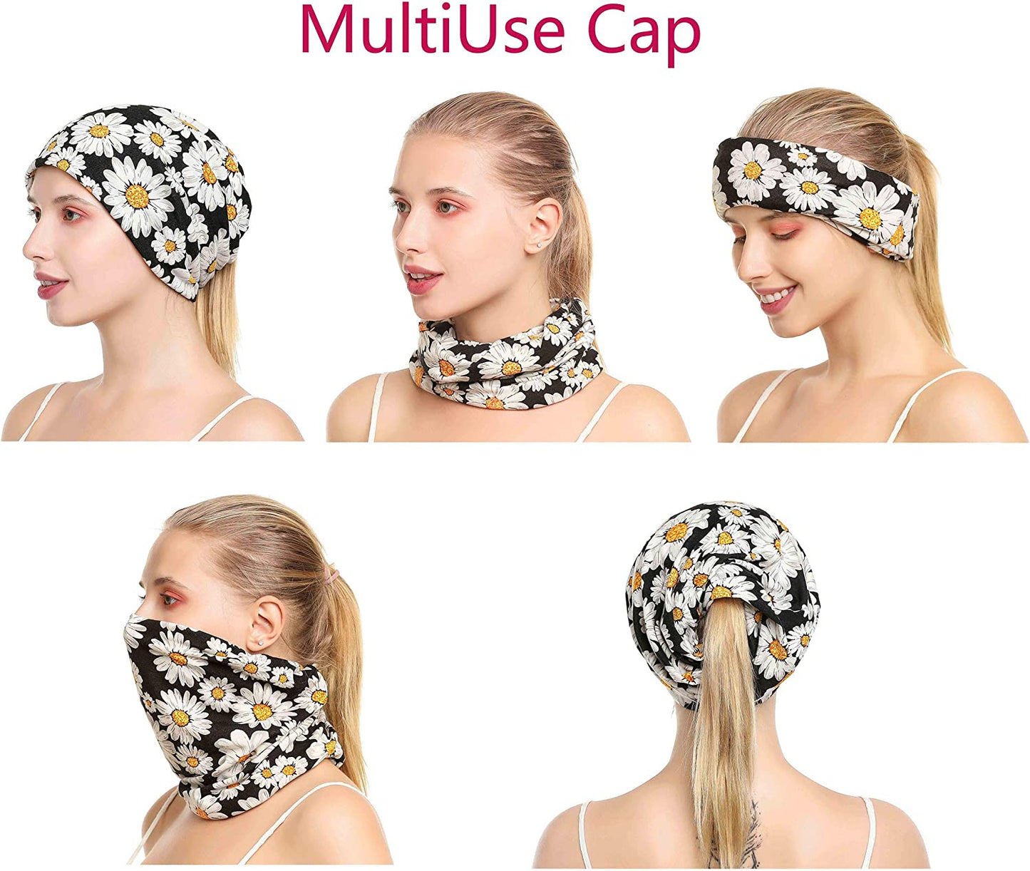 HONENNA Printed Turban Headband Chemo Cap Soft Sleep Beanie Apparel & Accessories > Clothing Accessories > Headwear HONENNA   