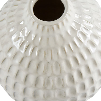 Brand – Stone & Beam Modern Oval Pattern Decorative Stoneware Vase, 8.75 Inch Height, Off-White Apparel & Accessories > Jewelry > Bracelets GFW7Z   