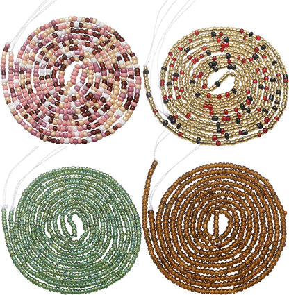 Taouzi Waist Beads for Women Colorful Beaded Body Chain Elastic String Waist Chain Beach Bikini Belly Chains Summer Jewelry for Women Girls Apparel & Accessories > Jewelry > Body Jewelry Taouzi StyleC 50Inch  