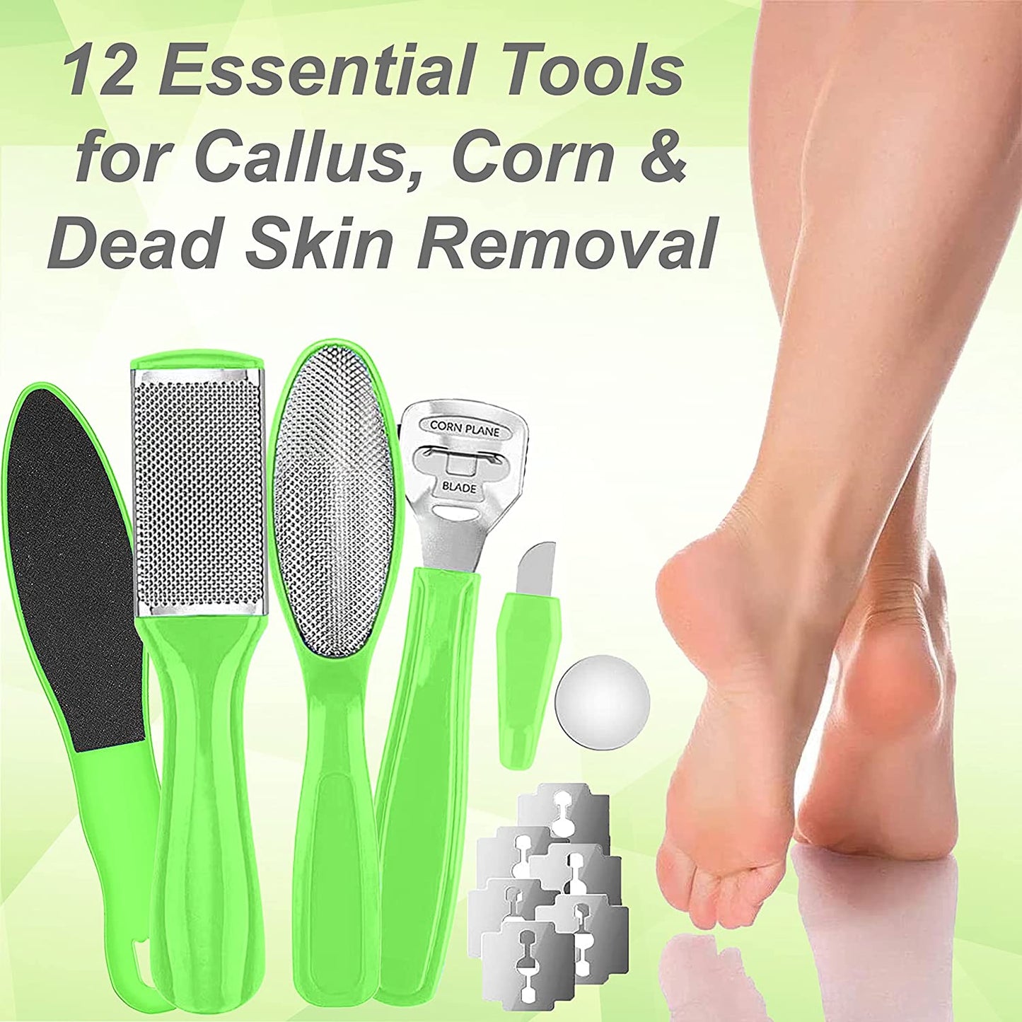 Dr. Entre'S Professional Pedicure Kit: 32 in 1 Pedicure Tools Supplies Set, Callus Remover with Foot File, Nail File Buffer, Feet Scrubber Dead Skin Remover, Foot Care Kit, Scraper Shaver Health & Beauty > Personal Care > Foot Care EntreFeet   