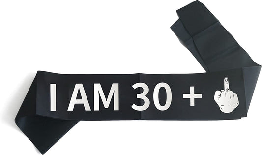 Joyiou “I AM 30+1” Sash, 31St Birthday Sash with Silver Foil, Soft Black Satin Sash for Women and Men, 31St Birthday Party Supplies Decorations Favors, 31 Years Old Birthday Funny Gifts Apparel & Accessories > Clothing Accessories > Sashes Joyiou   