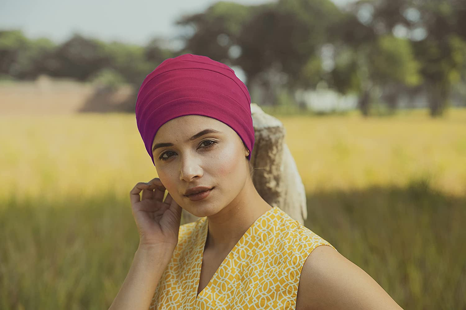 SAKUCHI Chemo Silky Soft Slouchy Snood Bamboo Cap Beanie, for Women Cancer Hair Loss Turban Apparel & Accessories > Clothing Accessories > Headwear SAKUCHI   