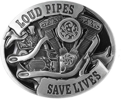 KDG Western Cowboy Gold Belt Buckle for Man Eagle Running Horse Bull Heads Texas Buckle Apparel & Accessories > Clothing Accessories > Belt Buckles KDG 5-antique Loudpipes  