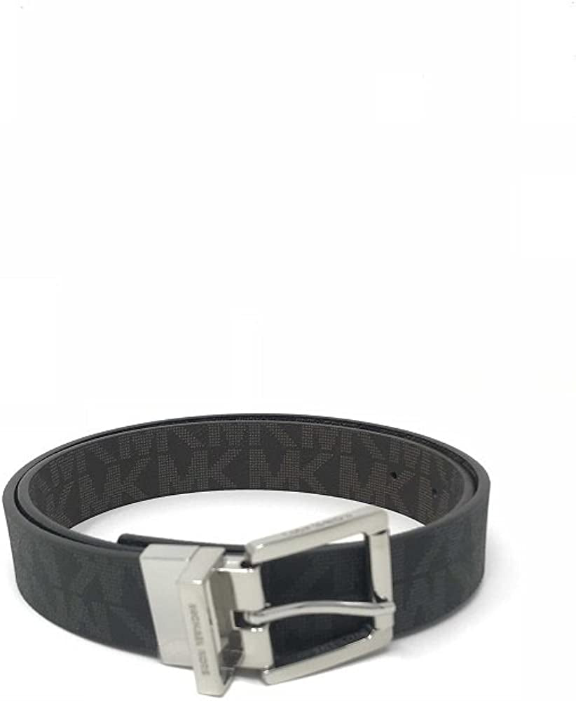 Michael Kors Women'S 30Mm Brown to Black Reversible MK Logo Monogram Synthetic Leather Belt Apparel & Accessories > Clothing Accessories > Belts Michael Kors   