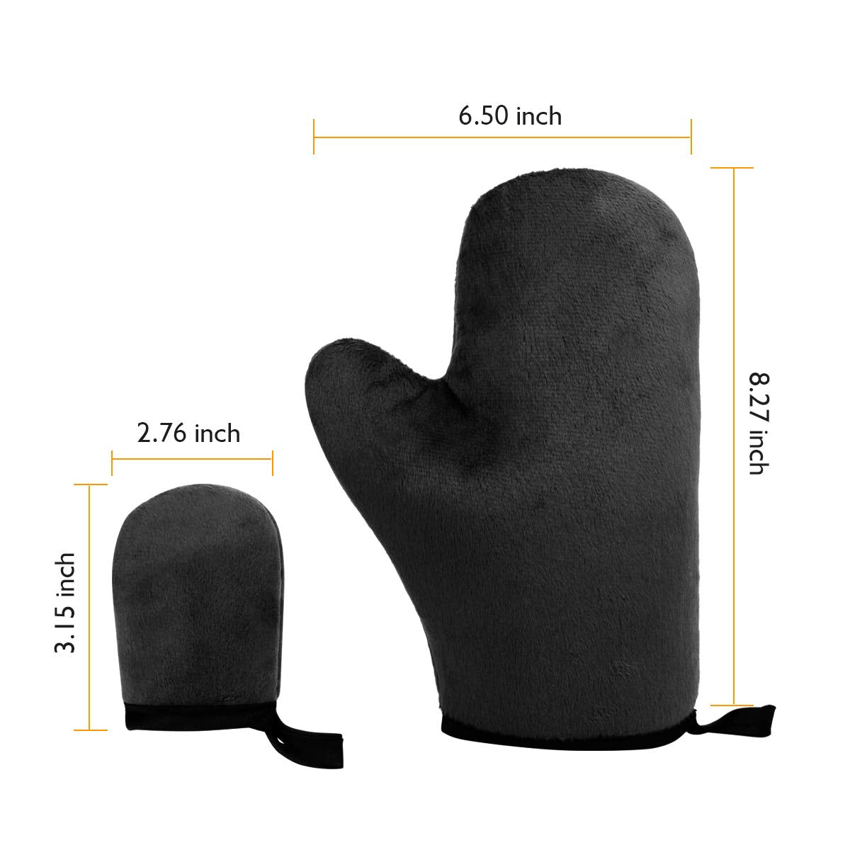 Self Tanning Mitt Tan Mitt Tanning Mitt Applicator with Thumb and Face Applicator Mitt Washable Reusable Sunless Tanner Mitt Tools Set for Mousse, Lotion, Spray and Oil（Black） Health & Beauty > Personal Care > Cosmetics > Cosmetic Tools > Skin Care Tools KRTOTAI   