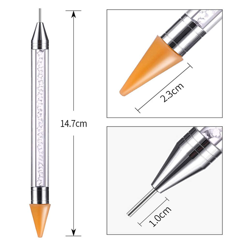 Beuniar Nail Art Rhinestone Micro Beads Pick up Tweezer and Picker Pencil Dotting Wax Pen Manicure DIY Decoration Tools Set Health & Beauty > Personal Care > Cosmetics > Cosmetic Tools > Nail Tools Beuniar   