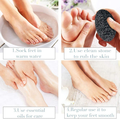 Pumice Stone for Foot, Natural Earth Lava Shower Pumice Stone Black, Exfoliating Rock for Feet, Pedicure Rocks, Stone for Skin Scrubber, Pedicure Exfoliator Tools Scrubber Health Foot Care Health & Beauty > Personal Care > Foot Care DICOBEE   
