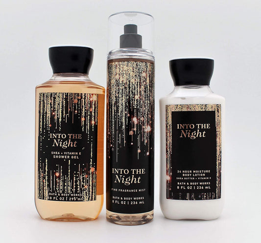 Bath and Body Works - into the Night - Daily Trio - Shower Gel, Fine Fragrance Mist & Super Smooth Body Lotion Health & Beauty > Personal Care > Cosmetics > Bath & Body Bath and Body Works   