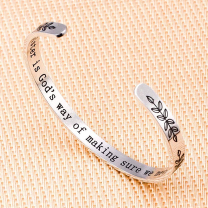 M MOOHAM Bracelets for Women- Engraved Quote Inspirational Bracelet Birthday Christmas Funny Gifts for Best Friend, Daughter, Son, Sister, Niece, Mom, Coworkers, Stainless Steel Jewelry Apparel & Accessories > Jewelry > Bracelets M MOOHAM   