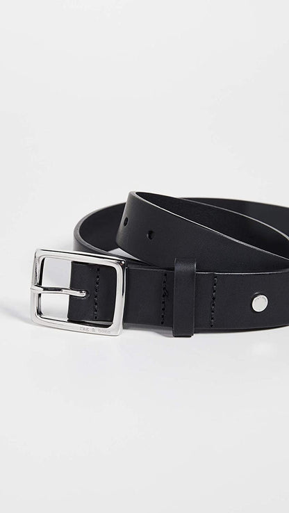 Rag & Bone Women'S Boyfriend Belt, Black, S Apparel & Accessories > Clothing Accessories > Belts rag & bone   