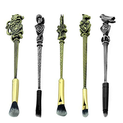 Magic Wand Makeup Brushes Set - 5Pcs Wizard Wand Makeup Brushes Foundation Blending Blush Eyeshadow Face Lip Powder Brush Beauty Tools (Rose Gold) Health & Beauty > Personal Care > Cosmetics > Cosmetic Tools > Makeup Tools rongji jewelry Bronze  