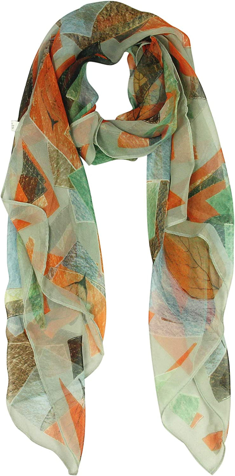Long Chiffon Fashion Scarf - Pantonight Lightweight Chiffon Sheer for Women Apparel & Accessories > Clothing Accessories > Scarves & Shawls PANTONIGHT Color 768  