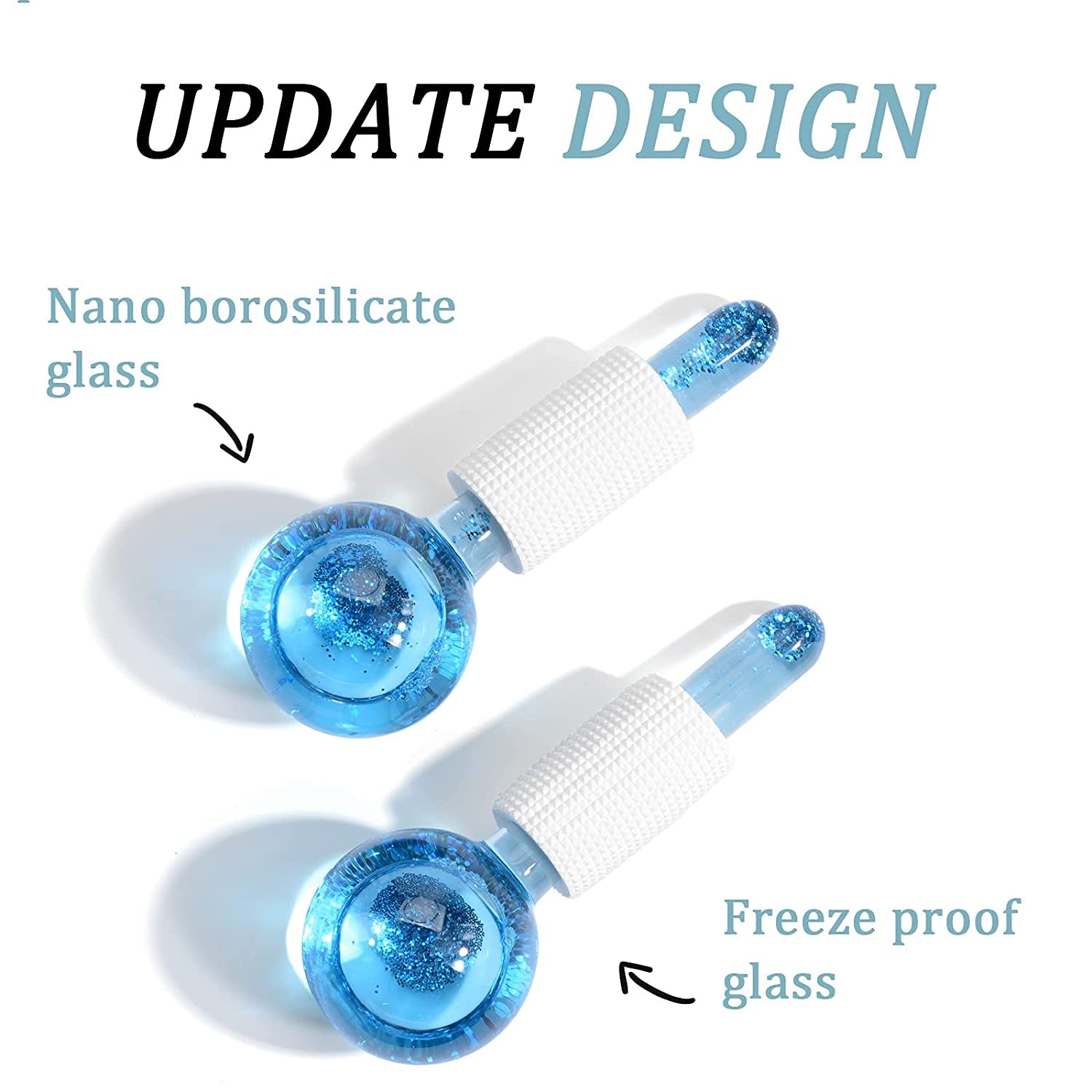 CIBLUTY ICE ROLLER for FACIAL: 2 PCS FACE Roller MASSAGE TOOL for Redness Soothing, Reduce Puffiness and Dark Circles Health & Beauty > Personal Care > Cosmetics > Cosmetic Tools > Skin Care Tools CIBLUTY   