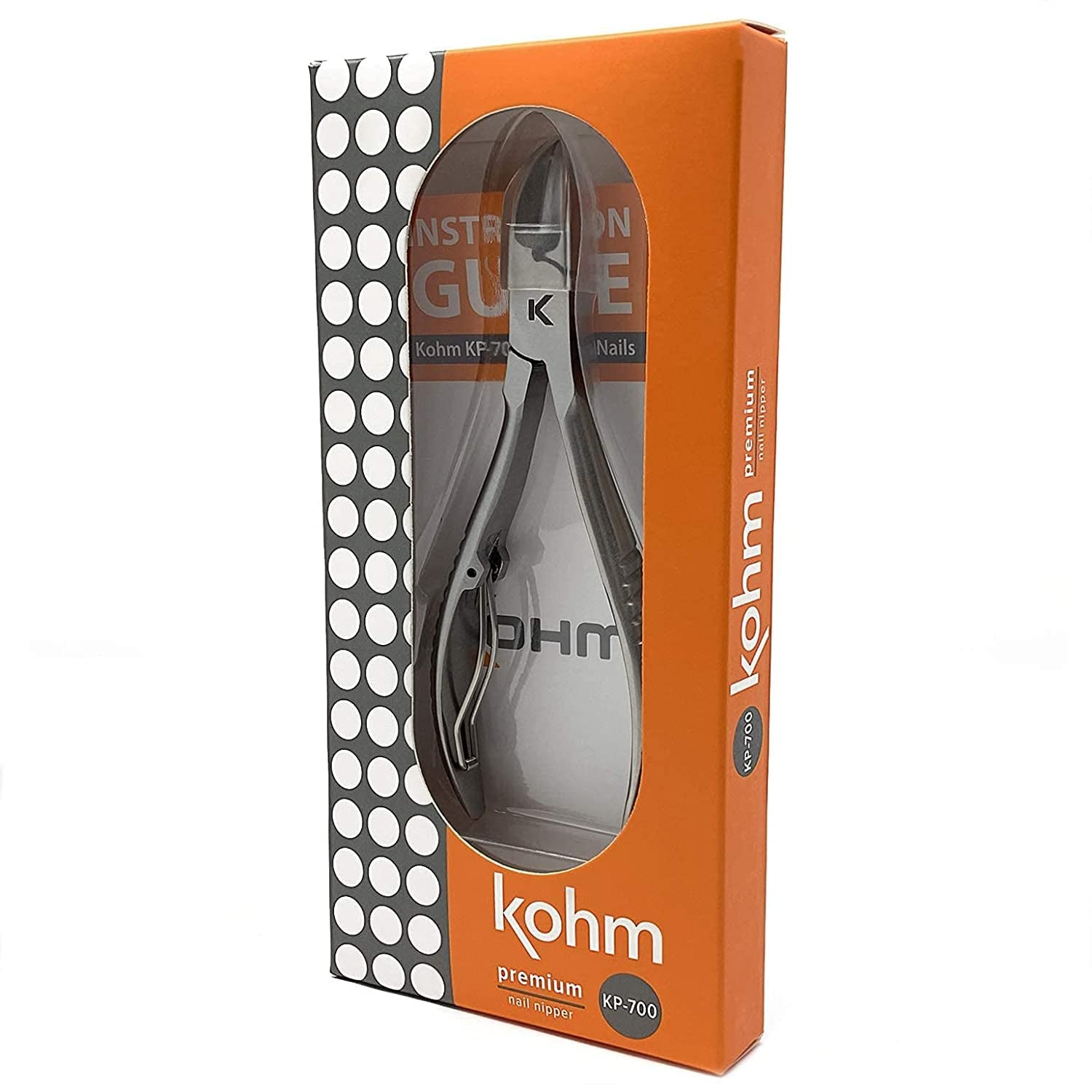 KOHM Ingrown Toenail Clippers for Thick Nails - 5" Long KP-700 Heavy Duty Stainless Steel Toe Nail Nippers Tool for Men, Women, Seniors & Adults - Professional Podiatrist Tool Health & Beauty > Personal Care > Cosmetics > Cosmetic Tools > Nail Tools wholehealthsupply   
