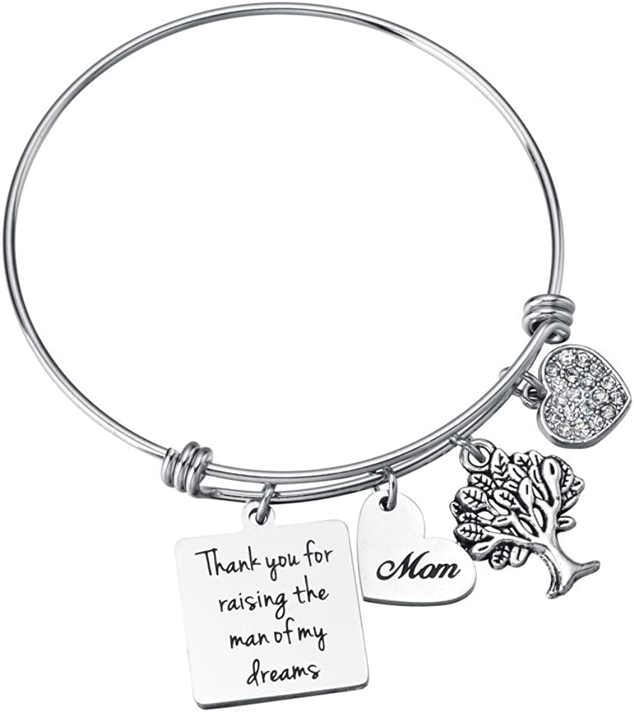 Miss Pink Wedding Gift for Bridesmaid Maid of Honor Flower Girl Bride to Be Sister Mother of the Bride Thank You Gift from Bride and Groom Thank You for Standing by My Side Bracelets Gifts Apparel & Accessories > Jewelry > Bracelets Miss Pink Mother in Law Gift From Daughter in Law  