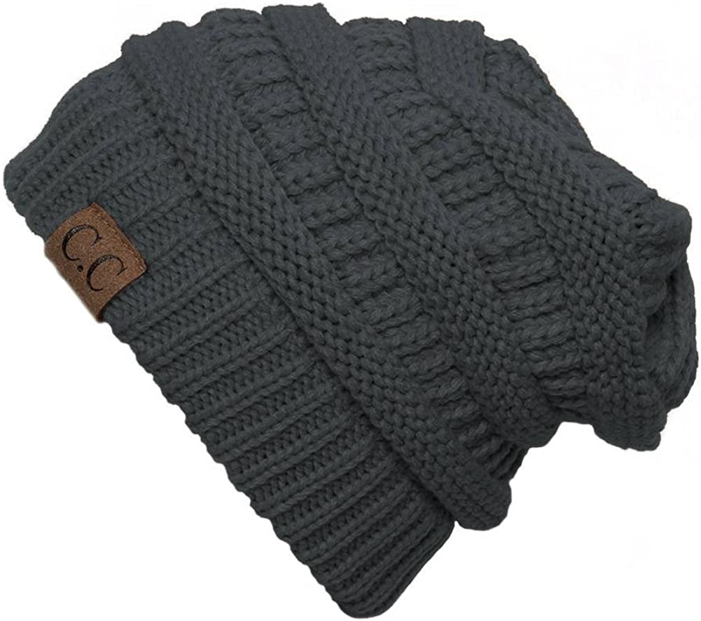 C.C Women'S Beanie Apparel & Accessories > Clothing Accessories > Hats C.C Dark Melange Grey One Size 