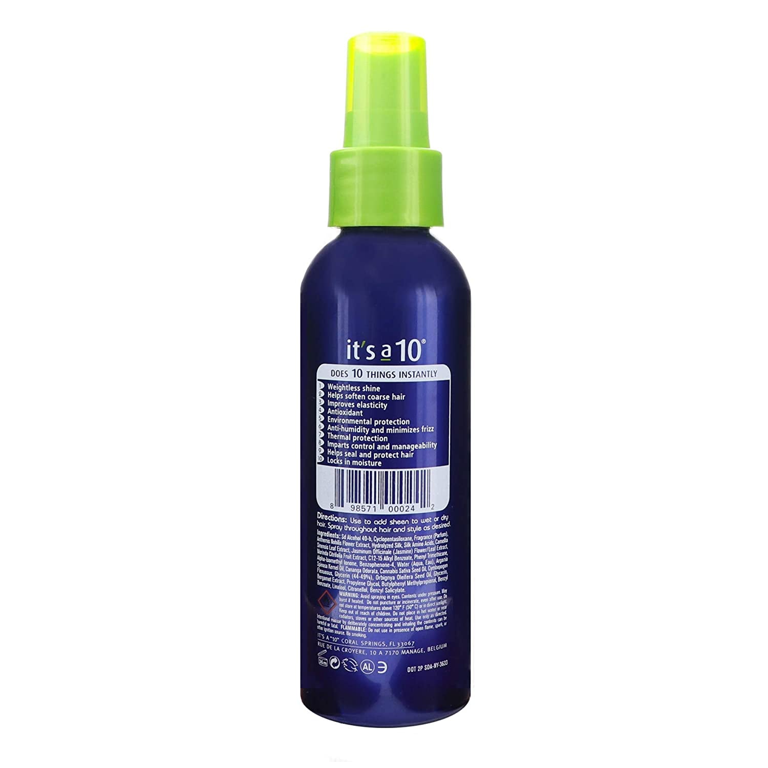 It'S a 10 Miracle Shine Spray 4 Oz Unisex Health & Beauty > Personal Care > Hair Care It's a 10   