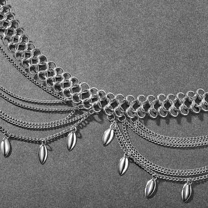 Victray Sequins Waist Chain Beach Belly Body Chains Fashion Waist Jewelry Nightclub Body Accessory for Women and Girls (Silver) Apparel & Accessories > Jewelry > Body Jewelry Victray   