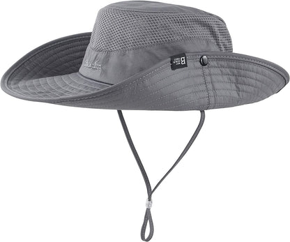 Muryobao 2 Pack Womens Sun Hat Wide Brim UV Protection Beach Hats with Ponytail Hole Apparel & Accessories > Clothing Accessories > Hats Muryobao   