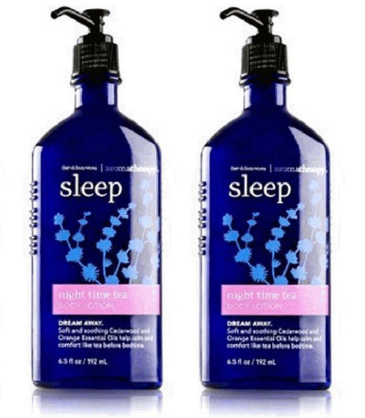 Lot of 2 Bath & Body Works Night Time Tea Body Lotion 6.5 Fl Oz Health & Beauty > Personal Care > Cosmetics > Bath & Body Bath & Body Works   