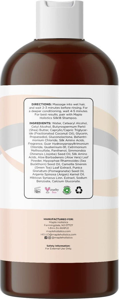 Moisturizing Conditioner for Damaged Dry Hair - Deep Conditioner for Dry Damaged Hair Treatment and Frizz Control with Hair Moisturizer Amino Acids - Sulfate Free Conditioner for Colored Hair Care Health & Beauty > Personal Care > Hair Care Maple Holistics   