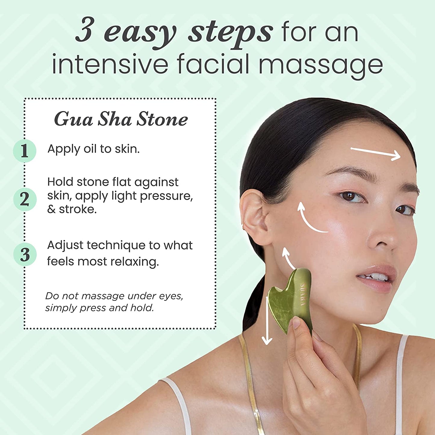 Sdara Jade Roller Gua Sha Set - Facial Roller and Massager for Slimming & Sculpting - Reduces Wrinkles & Eye Puffiness - Essential Skin Care Tools Health & Beauty > Personal Care > Cosmetics > Cosmetic Tools > Skin Care Tools Sdara Skincare   