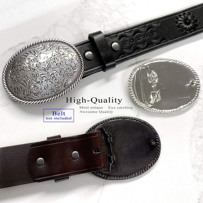 Western Floral Eagle Dogs Birds Star Replacement Belt Buckle Fits 1-1/2"(38Mm) Belt Strap-Multi-Style Options Apparel & Accessories > Clothing Accessories > Belt Buckles Belts.com   