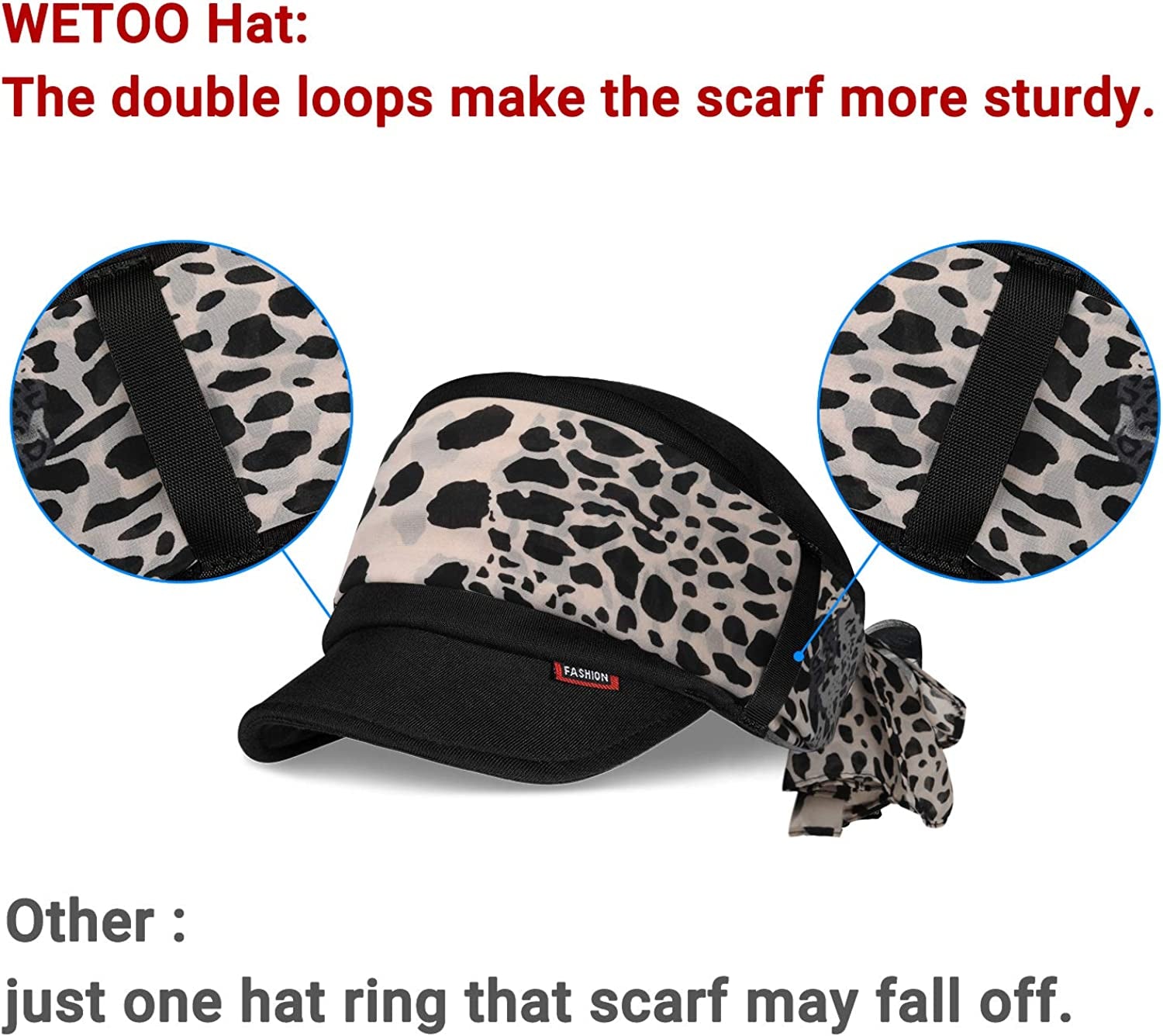 WETOO Newsboy Hat for Women Visor Beret Cap Chemo Scarf Headwear Turban Apparel & Accessories > Clothing Accessories > Headwear WETOO   