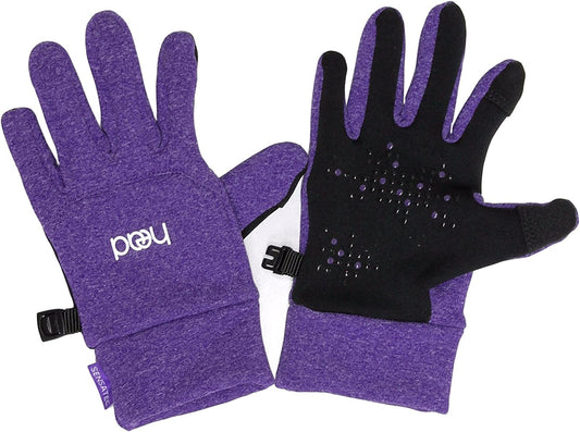 HEAD Kids’ Touchscreen Gloves - Violet Heather Apparel & Accessories > Clothing Accessories > Gloves & Mittens HEAD Violet Heather Medium 