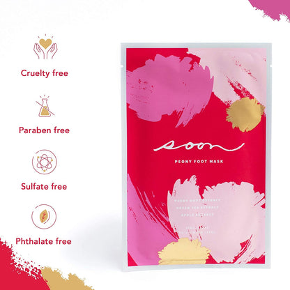 Peony Foot Mask, Feet Masks for Dry Skin, Foot Mask for Dry Cracked Feet, Dry Feet Treatment, Cracked Feet Treatment, Moisturizing Foot Mask - Soon Skincare Health & Beauty > Personal Care > Foot Care KYLIE MAX   