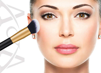 Foundation Brushes for Makeup - Professional Cosmetic Tools 15 Pcs and 1 PCS Silicone Face Mask Brush Are Made of Solid Wood Handle Black Mix Rose Gold Health & Beauty > Personal Care > Cosmetics > Cosmetic Tools > Makeup Tools A&A   
