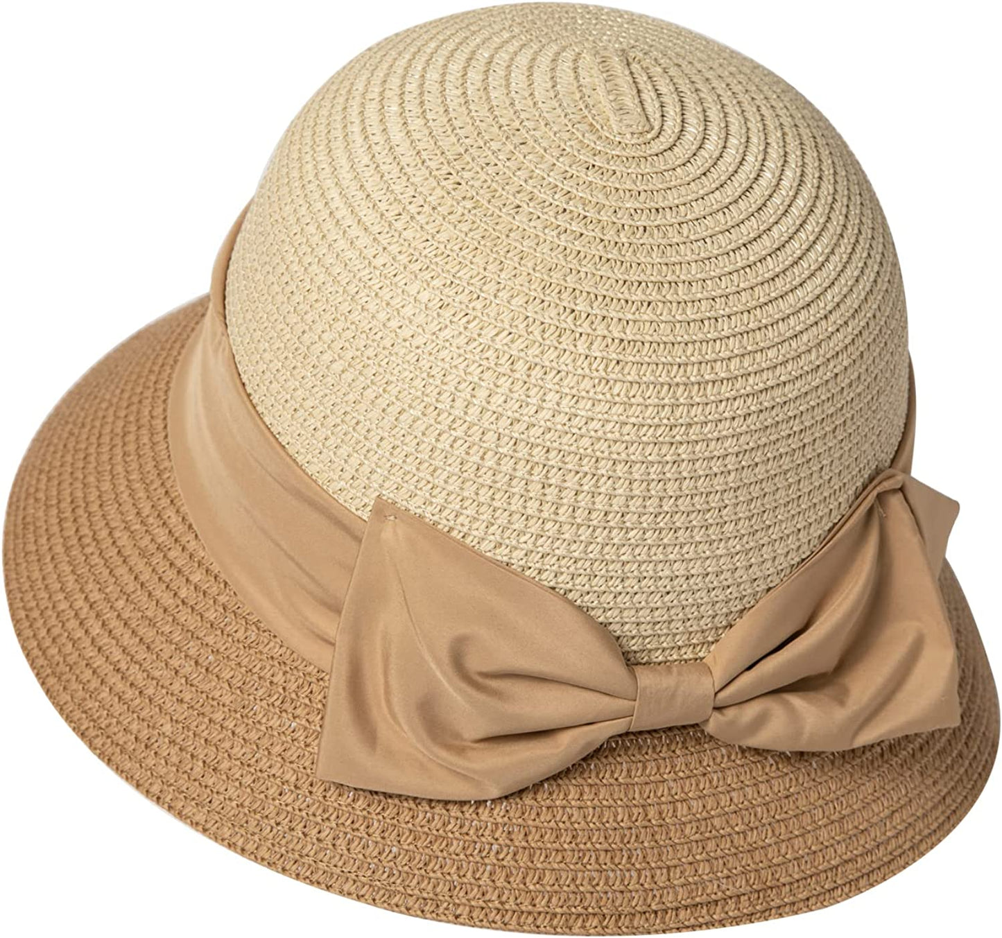 Comhats Straw Sun Hats for Women Summer Bucket UV Sun Protection Packable Foldable Fishing Gardening Hiking Travel Apparel & Accessories > Clothing Accessories > Hats Comhats 89316#beige/Khaki Medium 