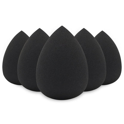 BEAKEY 5 Pcs Makeup Sponge Set, Foundation Blending Beauty Sponge, Flawless for Liquid, Cream, and Powder, Multi-Colored Makeup Sponges Health & Beauty > Personal Care > Cosmetics > Cosmetic Tools > Makeup Tools BEAKEY D-Black  