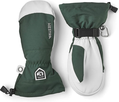 Hestra Army Leather Heli Ski Glove - Classic Snow Mitten for Skiing, Snowboarding and Mountaineering Apparel & Accessories > Clothing Accessories > Gloves & Mittens Hestra Bottle Green 7 