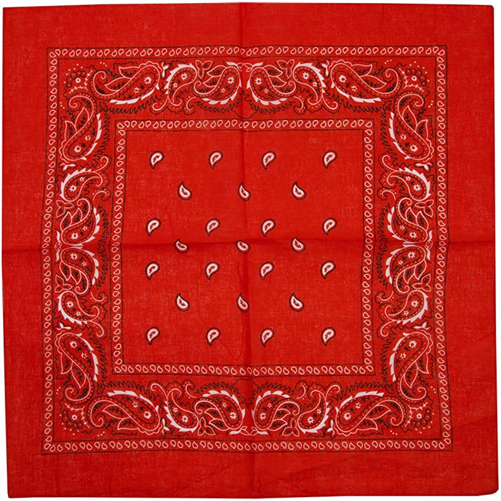 Lightweight Multicolored Cotton Bandana 12 Pack Apparel & Accessories > Clothing Accessories > Headwear Bioworld   