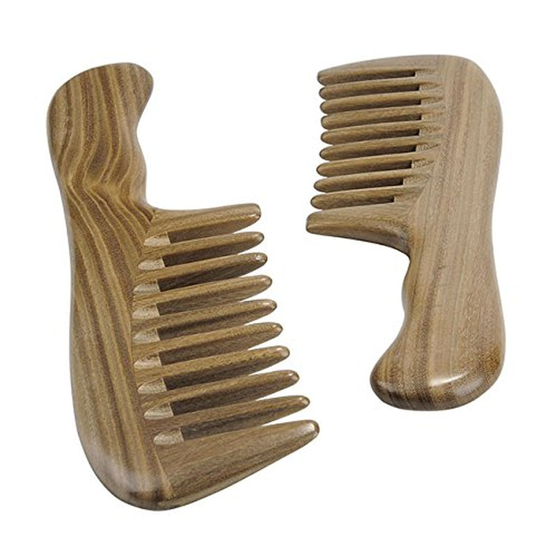 Ccbeauty Handmade Peach Wood Comb Anti-Static Moon Shaped Hair Care Comb and Rounded Handle Wooden Comb Fine Tooth Comb,Wide Tooth Comb Health & Beauty > Personal Care > Hair Care CCbeauty   