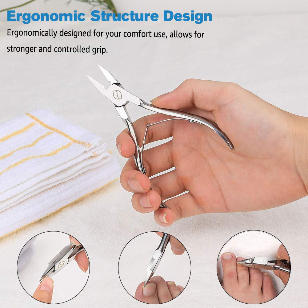 FERYES Toenail Clippers Straight Blade for Thick Toenails, Nail Clippers for Thick and Ingrown Nails - High Temperature Forging Stainless Steel Toe Nail Tools Health & Beauty > Personal Care > Cosmetics > Cosmetic Tools > Nail Tools FERYES   