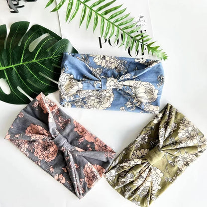 S&N Remille 3 Pack Wide Boho Headbands for Women and Girls, Elastic Turban Head Wrap Non-Slip Hair Bands for Sport Yoga and Running Headband Apparel & Accessories > Clothing Accessories > Bandanas & Headties S&N Remille   