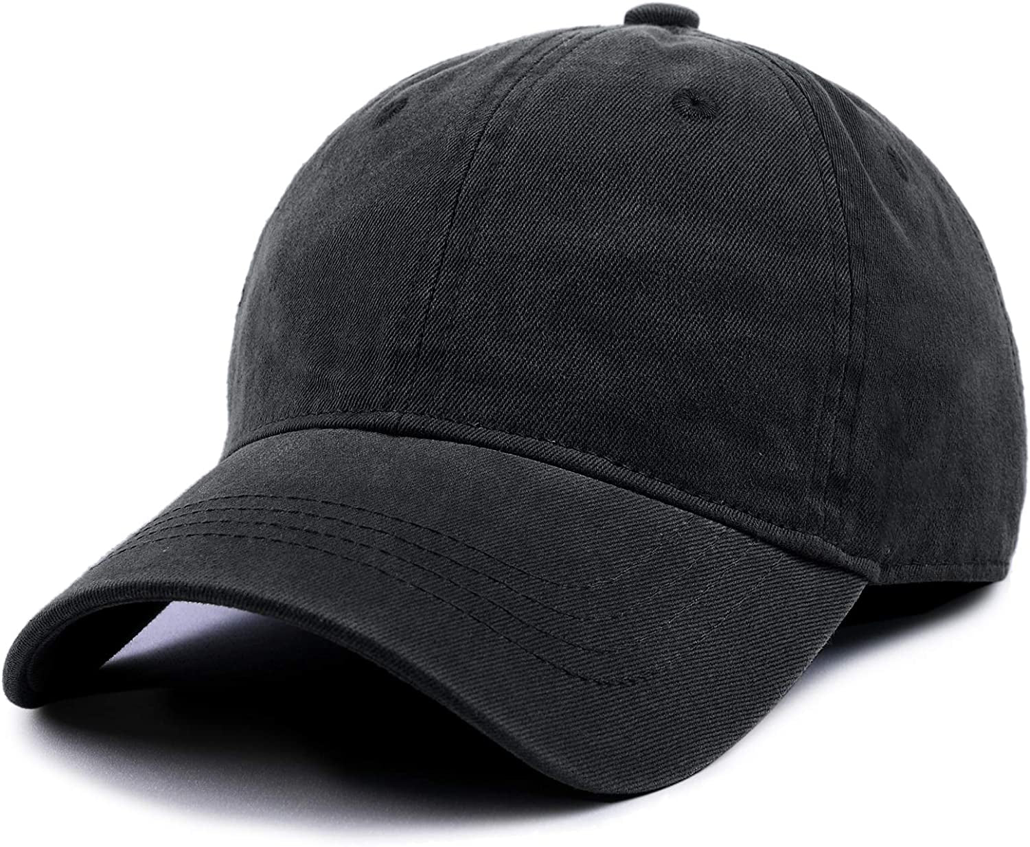 Men and Women Vintage Washed Distressed Cotton Baseball Cap Plain Blank Adjustable Classic Baseball Hat Cap Apparel & Accessories > Clothing Accessories > Hats KYLIE MAX   
