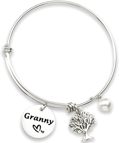 Hutimy Granny Gifts Bracelet for Women Jewelry for Granny Bangle Bracelets Jwelry Best Gift for Granny Bracelet Apparel & Accessories > Jewelry > Bracelets Hutimy Jewelry   