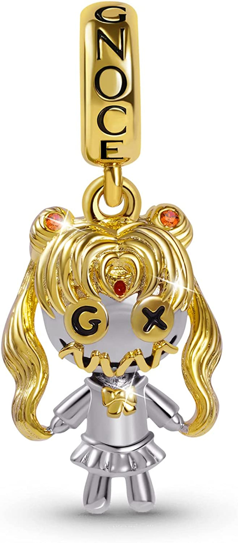 GNOCE Voodoo Doll Pendant Charm 925 Sterling Silver Dangle Bead Charms for Women Bracelet/Necklace Halloween Gifts for Girls Wife Daughter Apparel & Accessories > Jewelry > Bracelets GNOCE color-7  