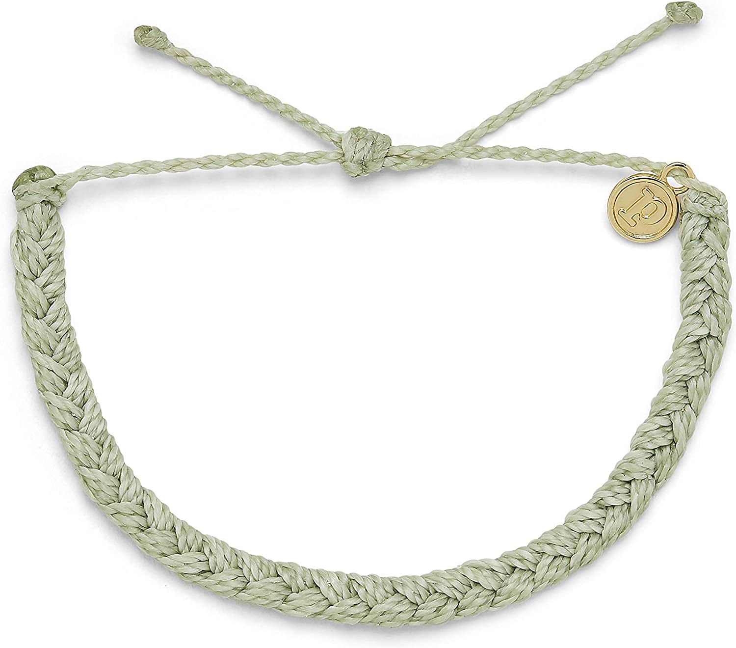 Pura Vida Braided Bracelet - 100% Waterproof, Adjustable Band - Brand Charm Apparel & Accessories > Jewelry > Bracelets Pura Vida Mint Green  