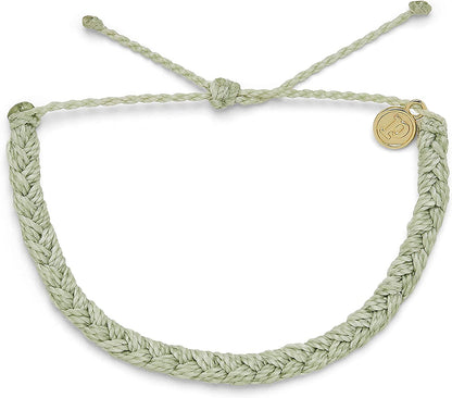 Pura Vida Braided Bracelet - 100% Waterproof, Adjustable Band - Brand Charm Apparel & Accessories > Jewelry > Bracelets Pura Vida Mint Green  